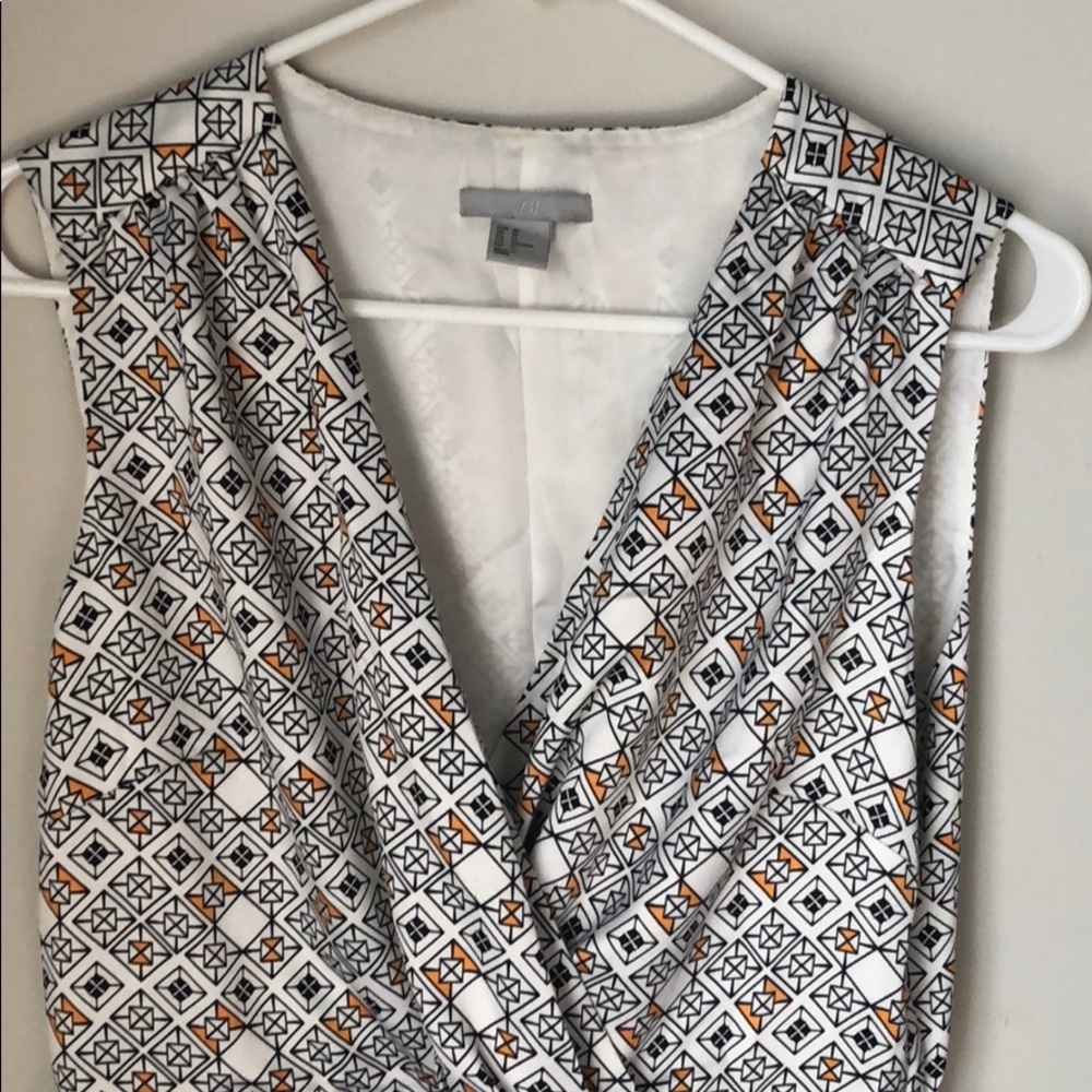 Geometric H&M dress with side zip